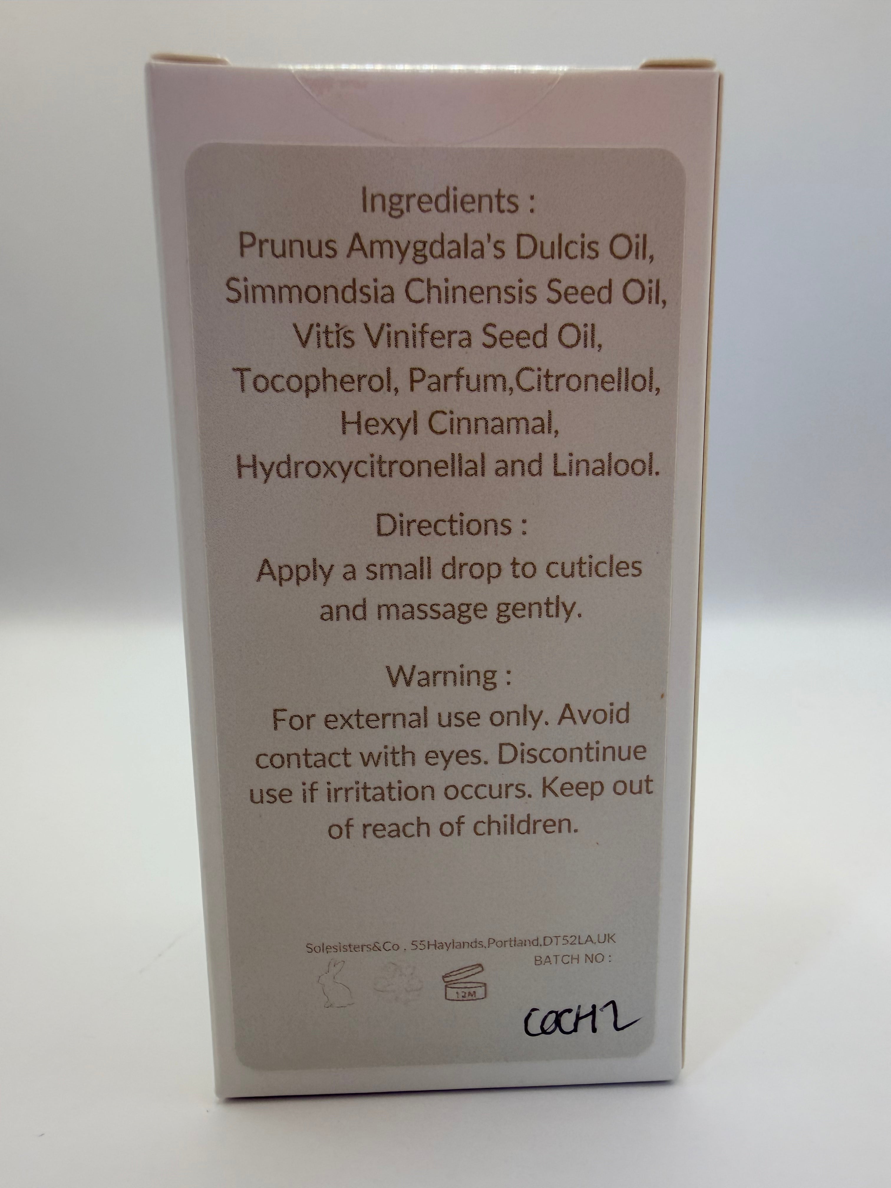 Nourishing Cuticle Oil Dropper - 20ml
