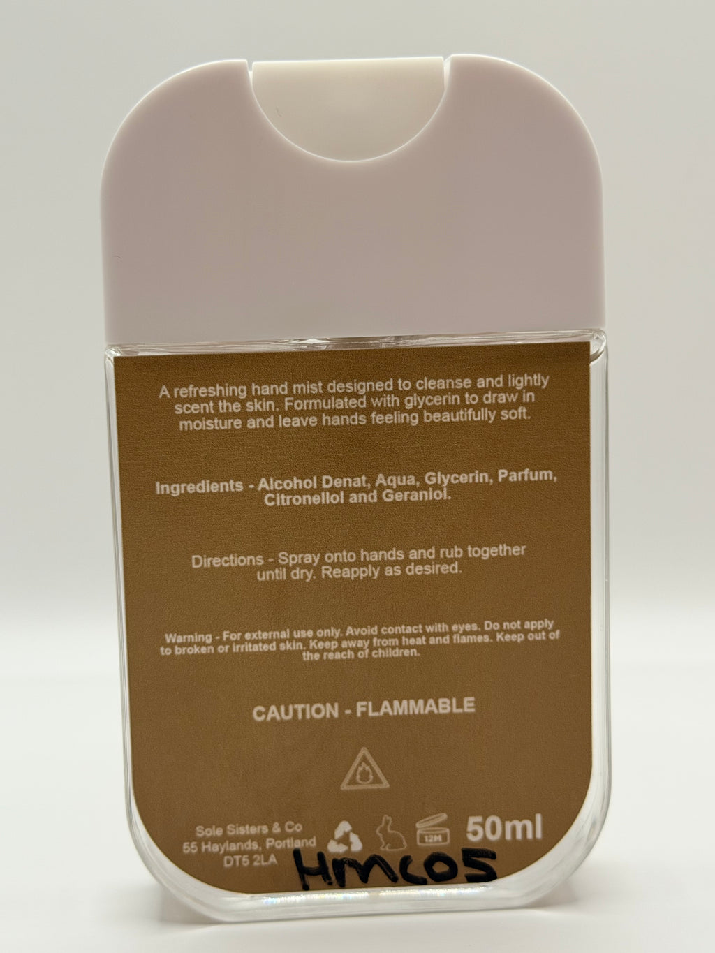 75% Alcohol Hand Mist -COVE -  50ml | Solesisters&Co