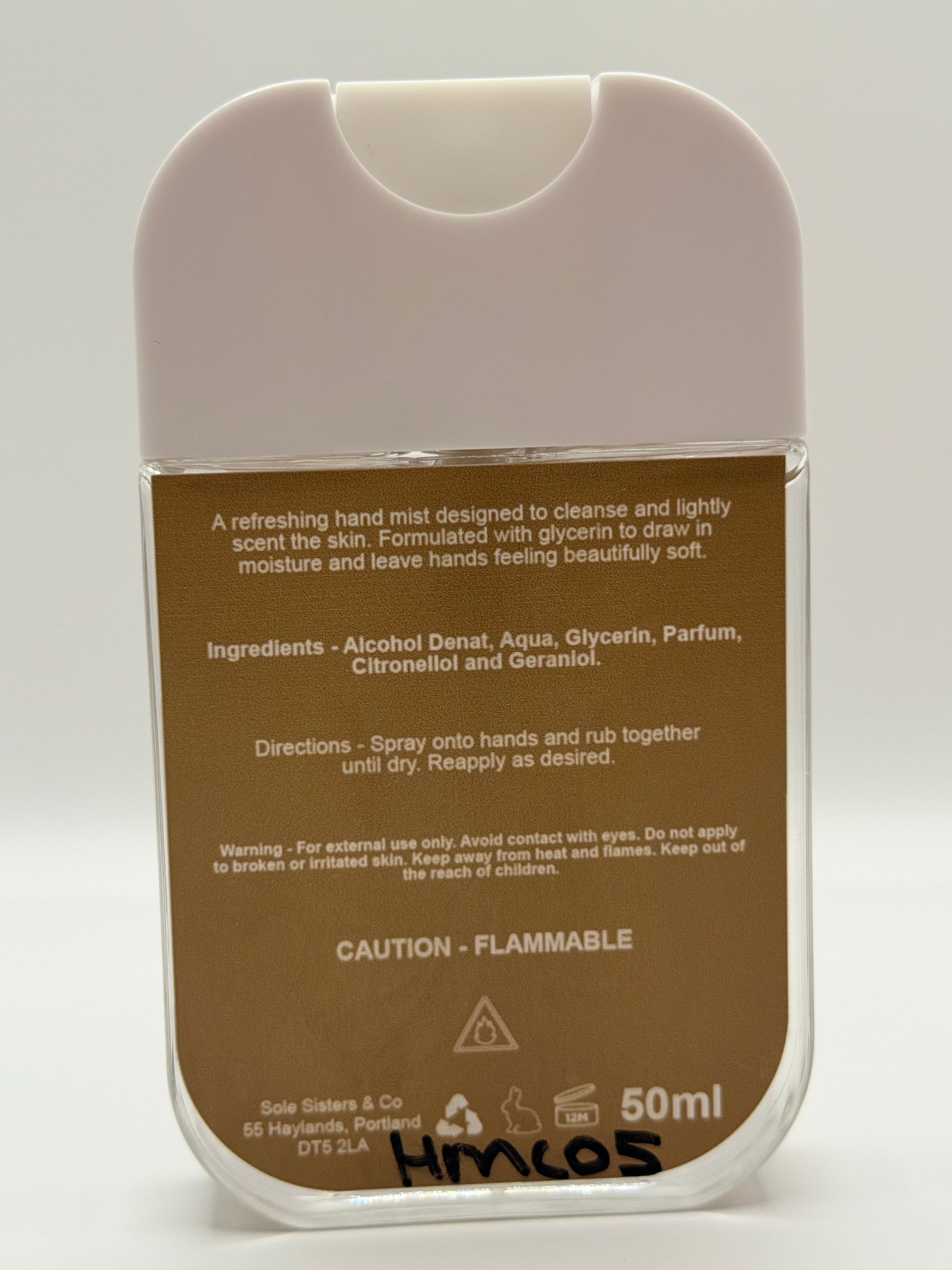 75% Alcohol Hand Mist -COVE -  50ml | Solesisters&Co